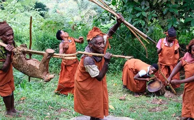 Batwa community cultural performance in Burundi