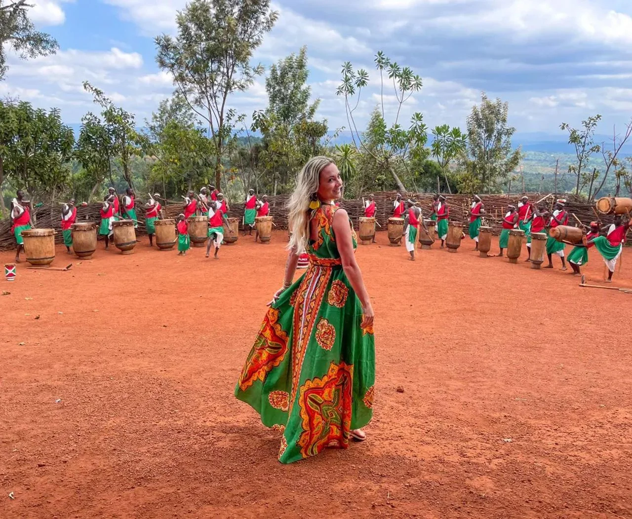 Royal drummers performing at Gishora in Burundi